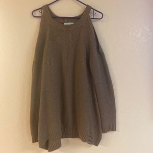 Warm brown knitted sweater